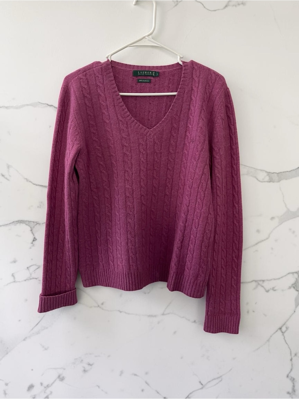 Lauren Ralph Lauren, 100% cashmere size large
